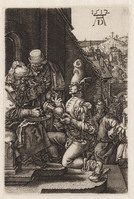 KG 00499
<br/>
Pilatus wast zijn handen in onschuld
<br/>
<em>Dürer, Albrecht (1471-1528) - copie naar</em>